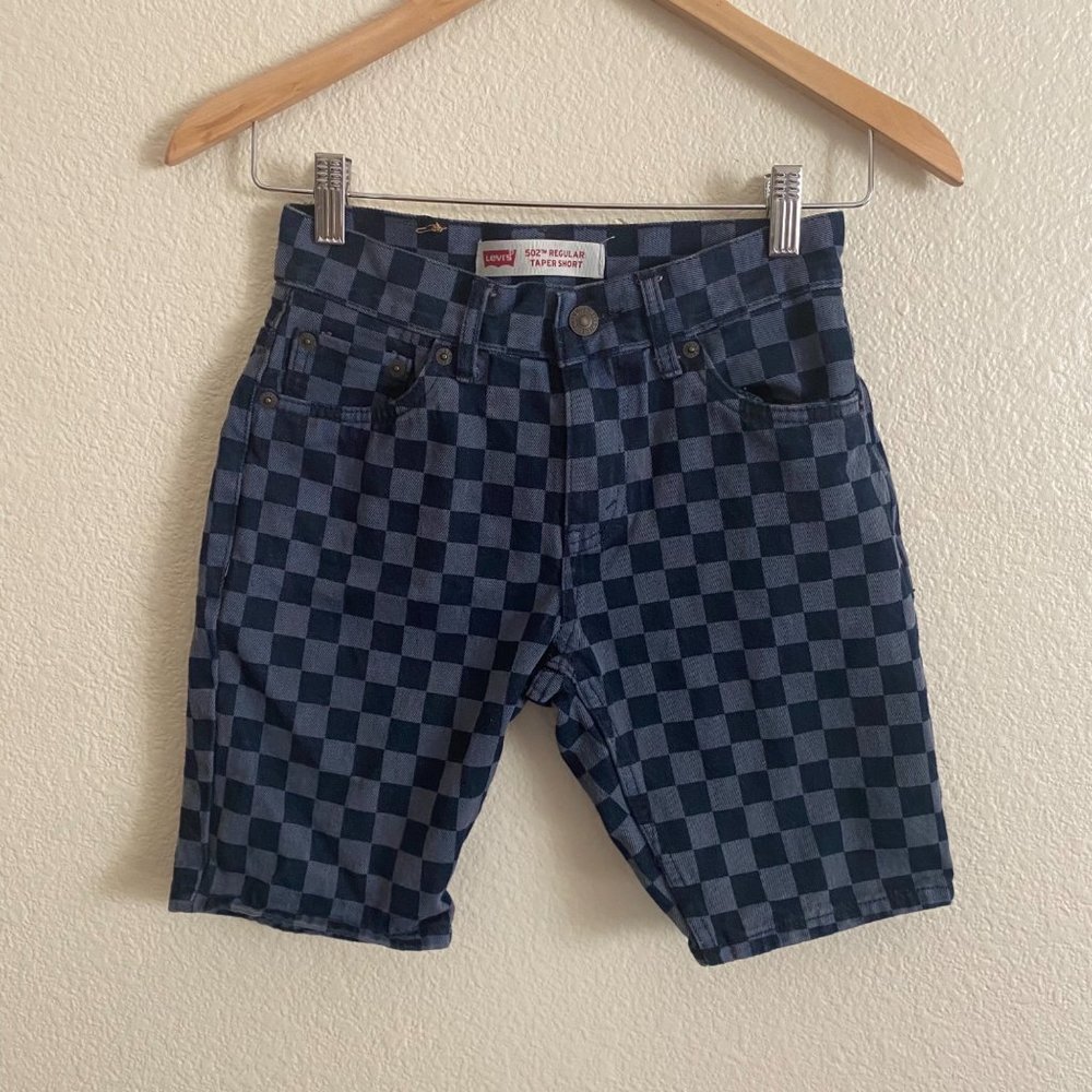 Levi's  502 Taper  Denim Five Pocket Zip Closure Shorts size12 regular Boy's